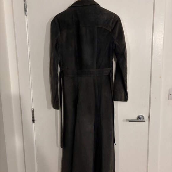 Reformation Black/Navy Suede coat - Picture 4 of 8